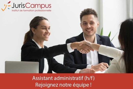 JurisCampus recrute : Assistant Administratif / Assistante Administrative (H/F)