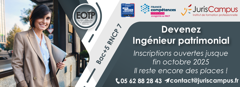 Devenez expert en optimisation du patrimoine avec JurisCampus